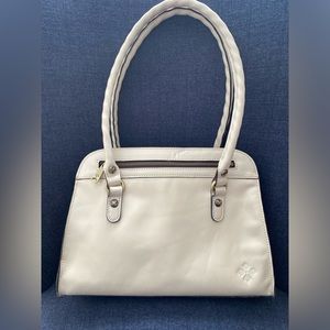 Patricia Nash-Vintage Leather Tote w/Detachable Shoulder Strap-Color:Latte-VGUC